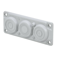 Мембранный кабельный ввод IEK TITAN, Ø 59, 6 отверстий, IP65, серый [TI-00D-MC-006-65]