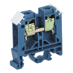 Зажим наборный IEK ЗНИ-10 мм², ноль, синий [YZN10-010-K07]