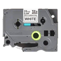 Самоламинирующаяся лента Brother TZe-SL251, 24 мм, черный на белом [TZeSL251]