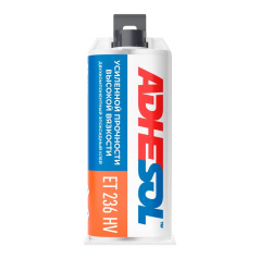 Эпоксидный клей Adhesol ET 236 HV двухкомпонентный усиленной прочности, высокой вязкости, 50 мл [236104]