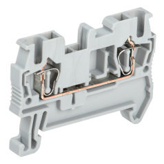 Пружинные клеммы IEK КПИ 2.5 мм², фаза, серый [YZN11-002-K03]