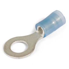 Виброустойчивый кольцевой изолированный наконечник КВТ ВНКИ 2.5-6 с нейлоновой манжетой [66634]