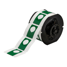 Этикетки Brady B30EP-168-593-GN под кнопку, полиэстер, 30.48 х 48.26 мм, Ø 22.5 мм, зеленые, 180 шт [gws118064]