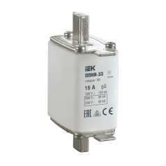 Плавкая вставка предохранителя ППНИ-33 IEK габарит 00, 16А [DPP10-016]