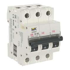 Автоматический выключатель IEK ARMAT M06N 3P B 40А [AR-M06N-3-B040]