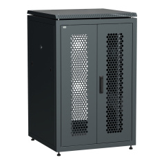 Шкаф сетевой 19" ITK LINEA N 24U 800х800 мм, чёрный [LN05-24U88-2PP]
