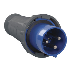 Вилка переносная IEK ССИ-033 2P+PE 63А 200-250В IP54 [PSR01-063-3]