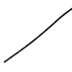 Термоусаживаемая трубка Rexant 1.5/0.75 мм, черная, усадка 2:1, с подавлением горения, нарезка по 1 м [20-1506]