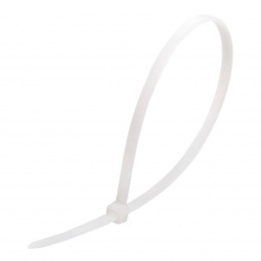 Кабельные стяжки нейлоновые Fortisflex НСС «EasyFix» 5х250, белые (100 шт) [87777]