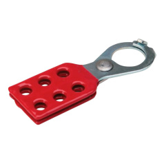 Множитель замковый с фиксаторами, сталь, Ø затвора 25 мм, 111х40х10 мм, красный [gws105718]