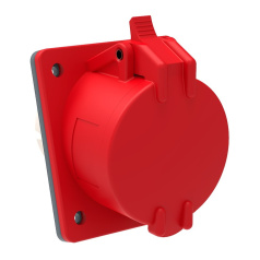 Розетка встраиваемая IEK MAGNUM ССИ-424 32А-6ч/380-415В 3P+PE IP44 [PSN42-032-4]