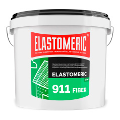 Мастика для гидроизоляции кровли Elastomeric 911 Файбер, сигнально-серый (RAL 7004), 10 кг