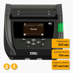 Портативный принтер TSC Alpha-40L, 203 dpi, MFi Bluetooth [A40L-A001-0002]