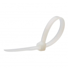 Кабельные стяжки нейлоновые Fortisflex КСС 5х250, белые (100 шт) [49402]