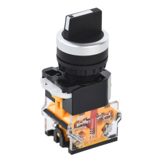 Переключатель IEK D8-11X22 на 2 положения 1NO+1NC, черный [BSW30-11X22-3-24-2-K02]