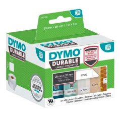 Этикетки Dymo 2112286/1933083 с сильным клеем, 25 х 25 мм, белые (1700 шт)