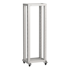 Стойка двухрамная на роликах 20U ITK LINEA F, 600х600мм, серая [LF35-20U66-2RM]