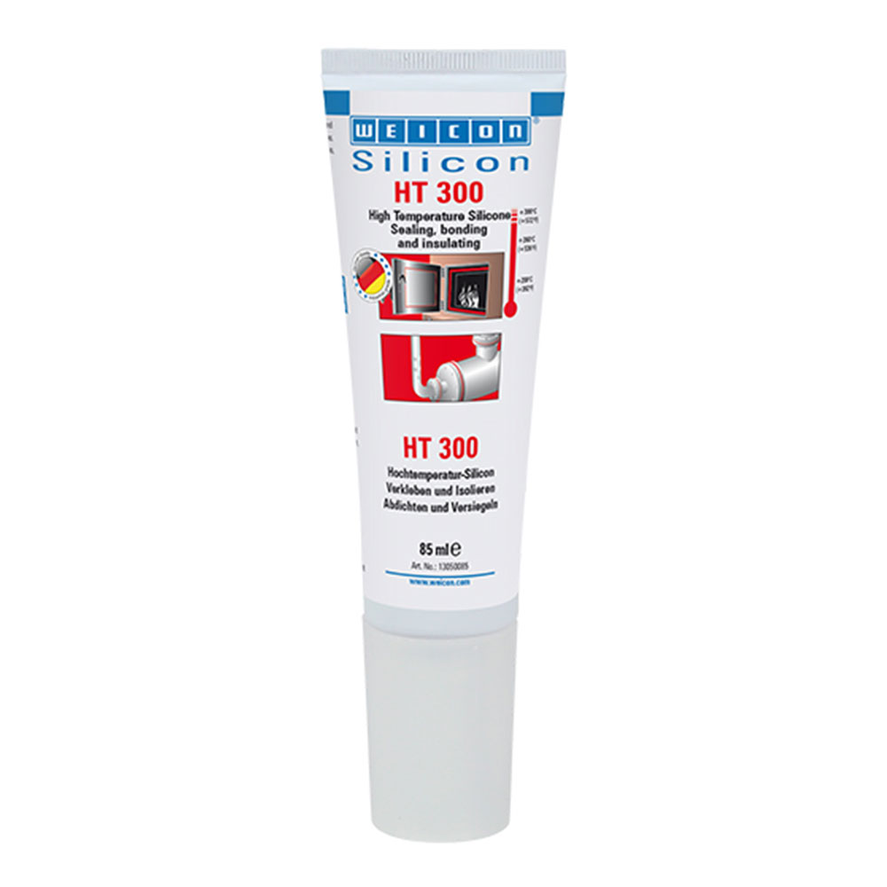 Силиконовый герметик Weicon Silicone HT 300 высокотемпературный, красный, 85 мл [wcn13050085]