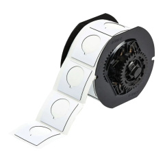 Этикетки Brady B30EP-169-593-WT под кнопку, полиэстер,  45.72 х 45.72 мм, Ø 30.5 мм, белые, 190 шт [gws118066]