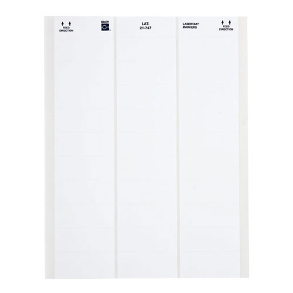 Этикетки Brady LAT-21-747W-1 на листах LETTER, 63,5 х 25,4 мм, белые (38 листов) [brd24569]