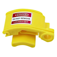 Блокиратор штепсельных разъемов, поликарбонат, желтый [gwrD46]