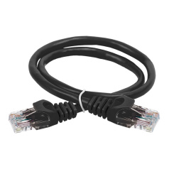 Коммутационный шнур (патч-корд) ITK категория 6, UTP, LSZH, 15 м, чёрный [PC09-C6UL-15M]