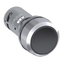 Кнопка ABB CP1-30B-10 без фиксации 1HO черная [1SFA619100R3076]