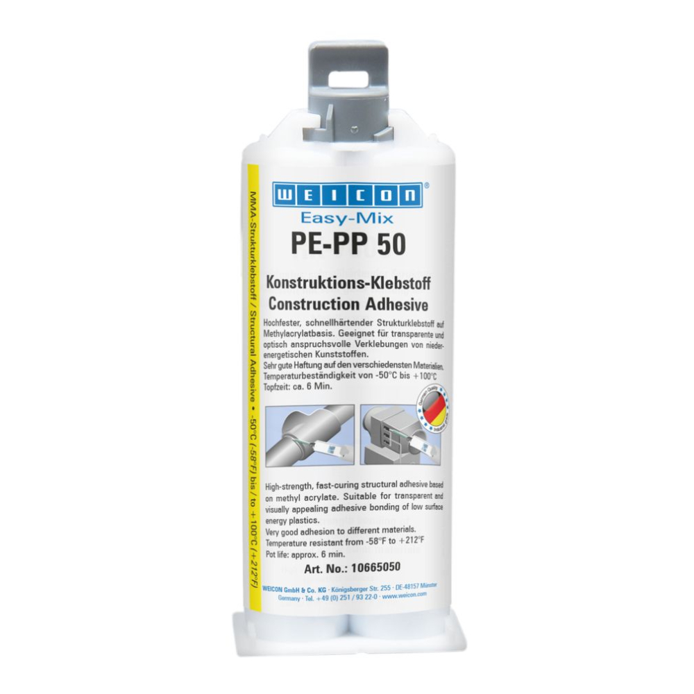 Структурный акриловый клей Weicon Easy-Mix PE-PP 50, 50 мл [wcn10665050]