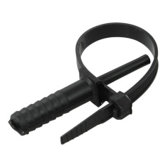 Хомут с дюбелем IEK ХД 7 х 150 мм, черный (50 шт) [UHH80-7-150-50-K02-F]