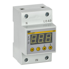 Реле напряжения РН-д однофазное IEK 54 мм, 63А [IVR31-1-63]