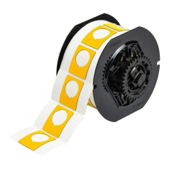 Этикетки Brady B30EP-167-593-YL под кнопку, полиэстер, 30.48 х 38.1 мм, Ø 22.5 мм, желтые, 235 шт [gws118053]