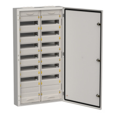 Корпус металлический IEK TITAN 5 ЩРн-168 (2х84), 1085х570х140 мм, IP54, серый [TI5-50-N-2X084-54-7035]