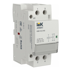Контактор модульный IEK ARMAT KMR 40А 230В AC 2НО [AR-KMR10-040-20-230]