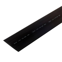 Термоусаживаемая трубка Rexant 100.0/50.0 мм, черная, усадка 2:1, с подавлением горения, нарезка по 1 м [25-0100]