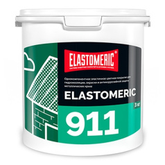 Мастика для гидроизоляции кровли Elastomeric 911, сигнально-серый (RAL 7004), 3 кг