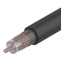 Кабель коаксиальный RG-213 Rexant, 50 Ом, черный, бухта 100 м [01-2041]