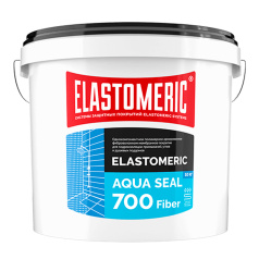Акриловая гидроизоляция для углов, примыканий, душевых поддонов Elastomeric Аква 700 Файбер, 10 кг