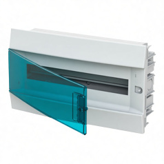 Бокс в нишу ABB Mistral41 18М, зеленая дверь, с клеммами [1SLM004101A1204]