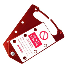 Множители замковые Brady алюминиевые с этикетками «DO NOT OPERATE», 184х76х5 мм, красный, 5 шт [gws265390]