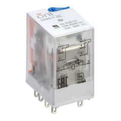 Реле интерфейсное с LED и тестовой кнопкой ORM-1 ONI 2C 24В DC [ORM-1-2C-DC24V-L-B]