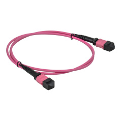 Кабельная сборка ITK MTPm-MTPm, тип B 12, MM, OM4, 100 м, бирюзовый [FAP5004-MTPM-MTPM-12B-100]