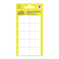 Этикетки для надписи от руки Avery Zweckform, 32х23 мм, белые (60 шт, 6 листов) [3075]