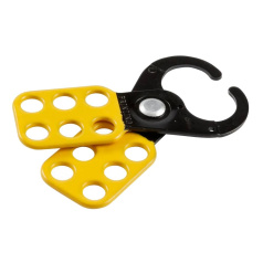 Множители замковые Brady с эпоксидным покрытием, высокопрочная сталь в виниловой оболочке, Ø затвора 25 мм, 114х40х10 мм, желтый, 12 шт [gws805842]