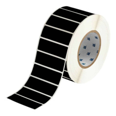 Этикетки Brady THT-18-8591-3-BK полиэстер, 76.2 х 25.4 мм, черные, 3000 шт [brd149111]