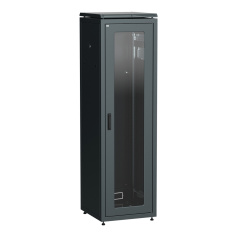 Шкаф сетевой 19" ITK LINEA N 47U 600х800 мм, чёрный [LN05-47U68-G]