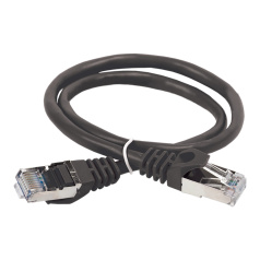 Коммутационный шнур (патч-корд) ITK категория 5E, FTP, LSZH, 2 м, черный [PC09-C5EFL-2M]