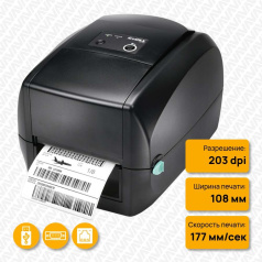 Термотрансферный принтер Godex RT700x, 203 dpi, 7 ips, USB, RS232, Ethernet [011-70xF22-000]