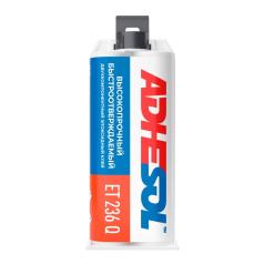 Эпоксидный клей Adhesol ET 236 Q двухкомпонентный высокопрочный, быстроотверждаемый, 50 мл [236101]