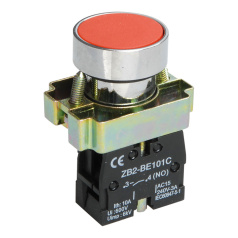 Кнопка управления IEK LAY5-BA42 без подсветки, красная 1NC [BBT61-BA-K04]