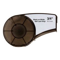 Картридж совместимый M21-750-427 винил, 19.1 мм х 4.3 м, черный на белом, для Brady M210, M211